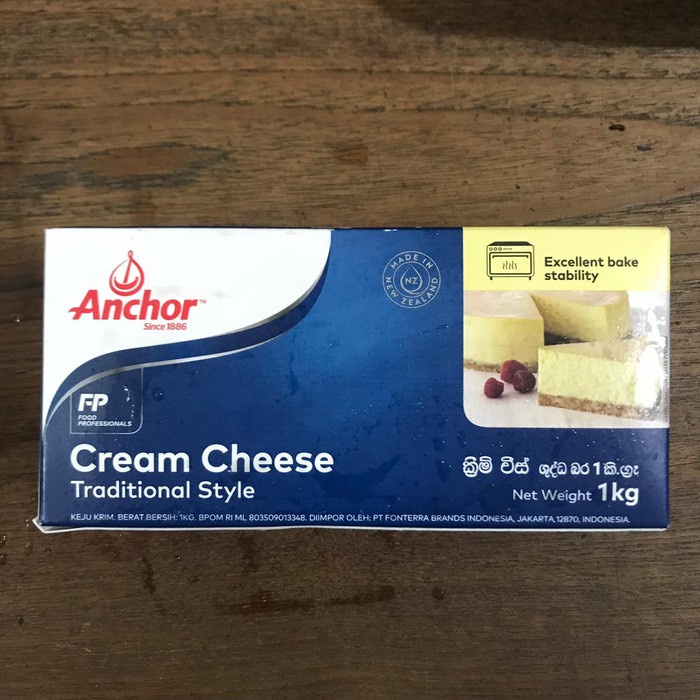 

Anchor Cream Cheese Kemasan 1kg - Anchor Gosend Only!