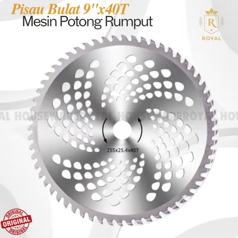 40T Pisau Potong Rumput 10Inch x 40T Pisau Bulat Mesin Potong Rumput D3V