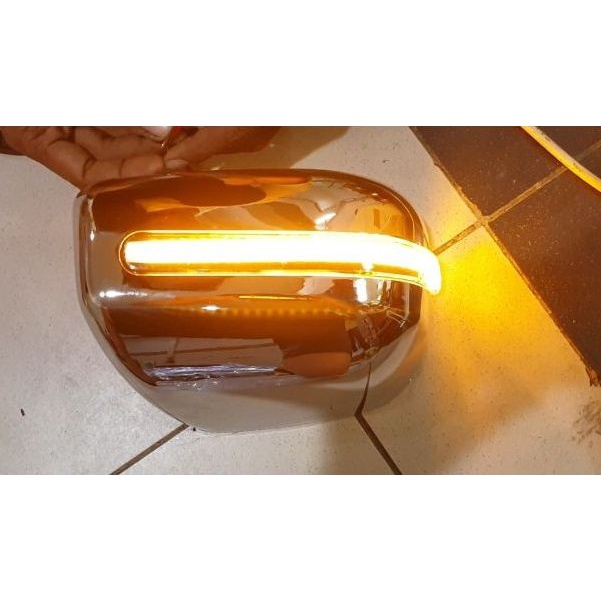 Kurapika Part RUNNING SEIN LED Cover Spion Mobil GREAT XENIA 2016 2018 Chrome Berkualitas