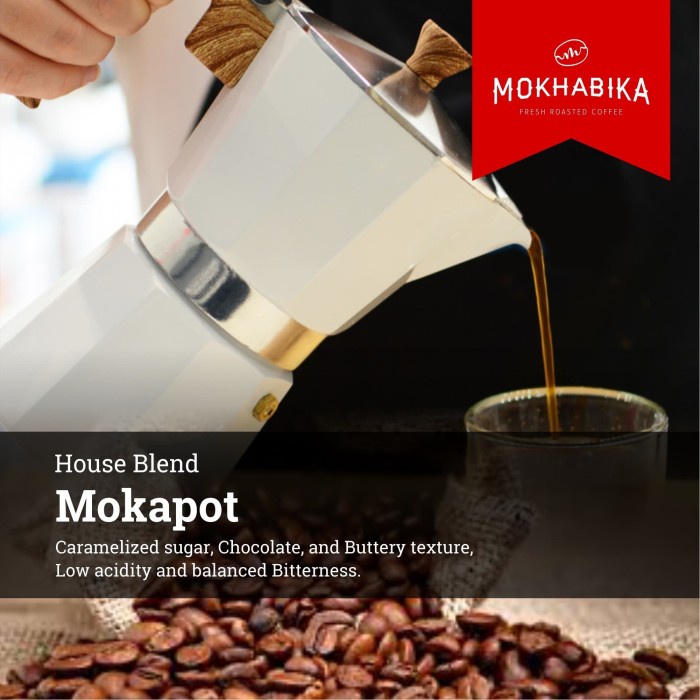 

JH8 Mokhabika Specialty Mokapot Coffee House Blend 1000 Gr