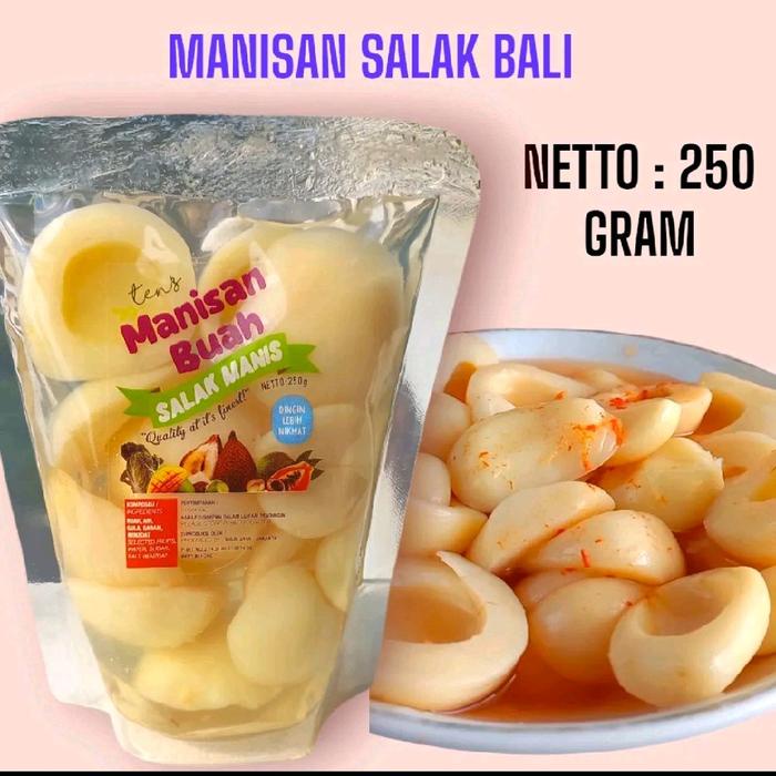 

MANISAN SALAK BALI PEDAS DAN MANIS 250 GRAM