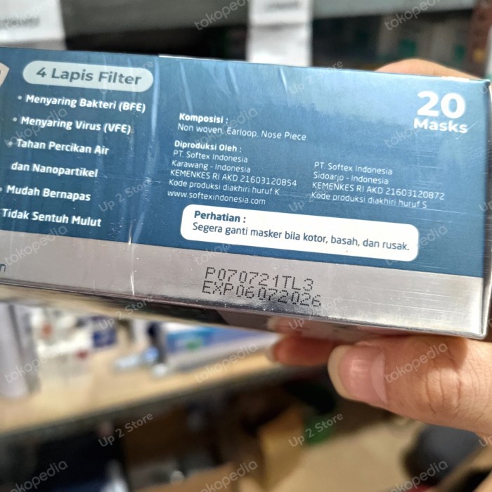 Terlaris Softies 3D MASK SURGICAL 4ply isi 20/Masker Medis KF94 softies 4 ply