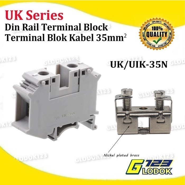 (Good) Terminal Block Din Rail 800V UK2.5N UK3N UK5N UK6N UK10N UK16N UK35N