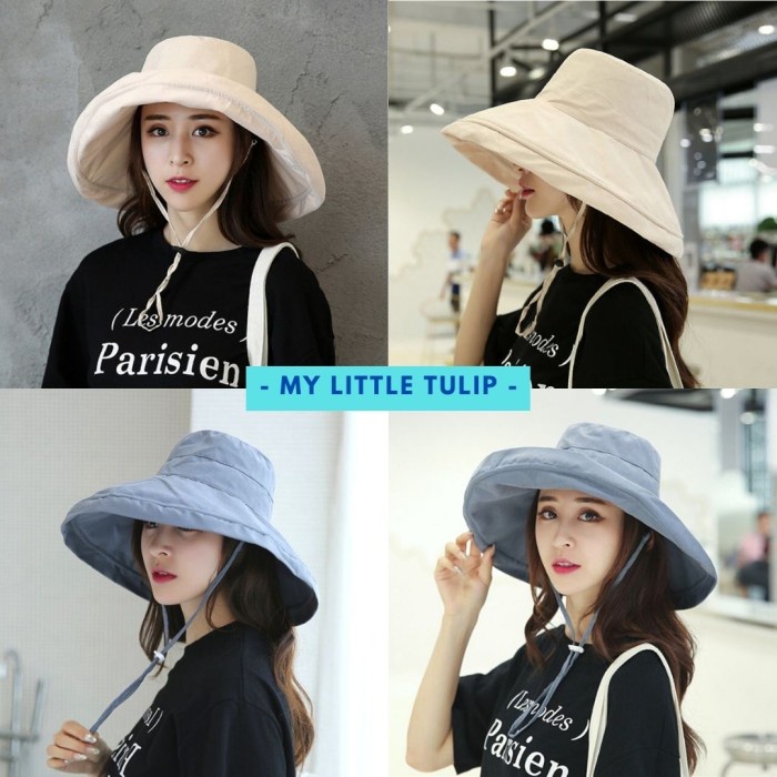 Topi Pantai Lebar / Topi Lebar Besar Polos / Topi Wanita Topi Kepala