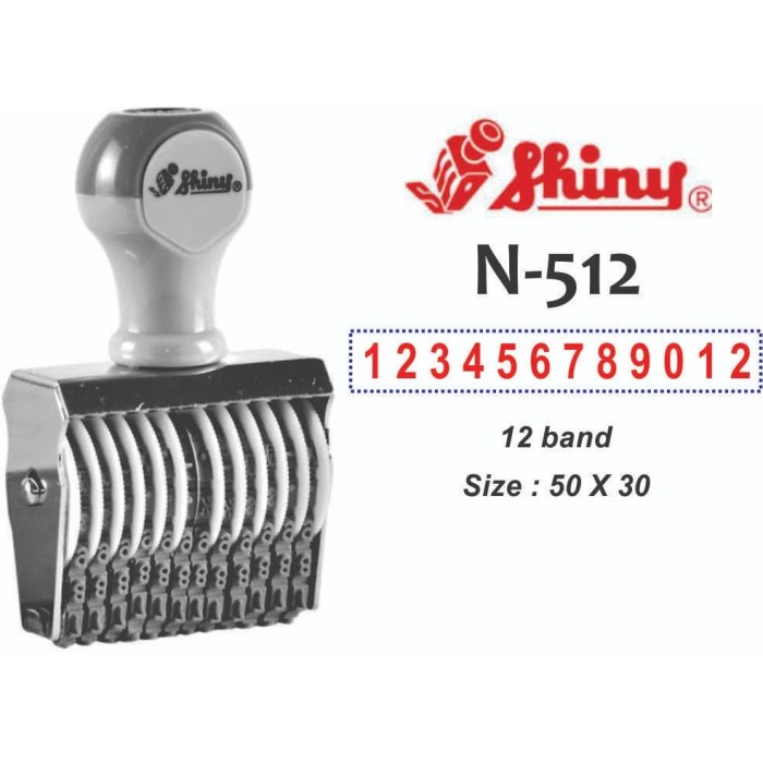 

STEMPEL SHINY N-512 N512 (ANGKA 12 DIGIT)