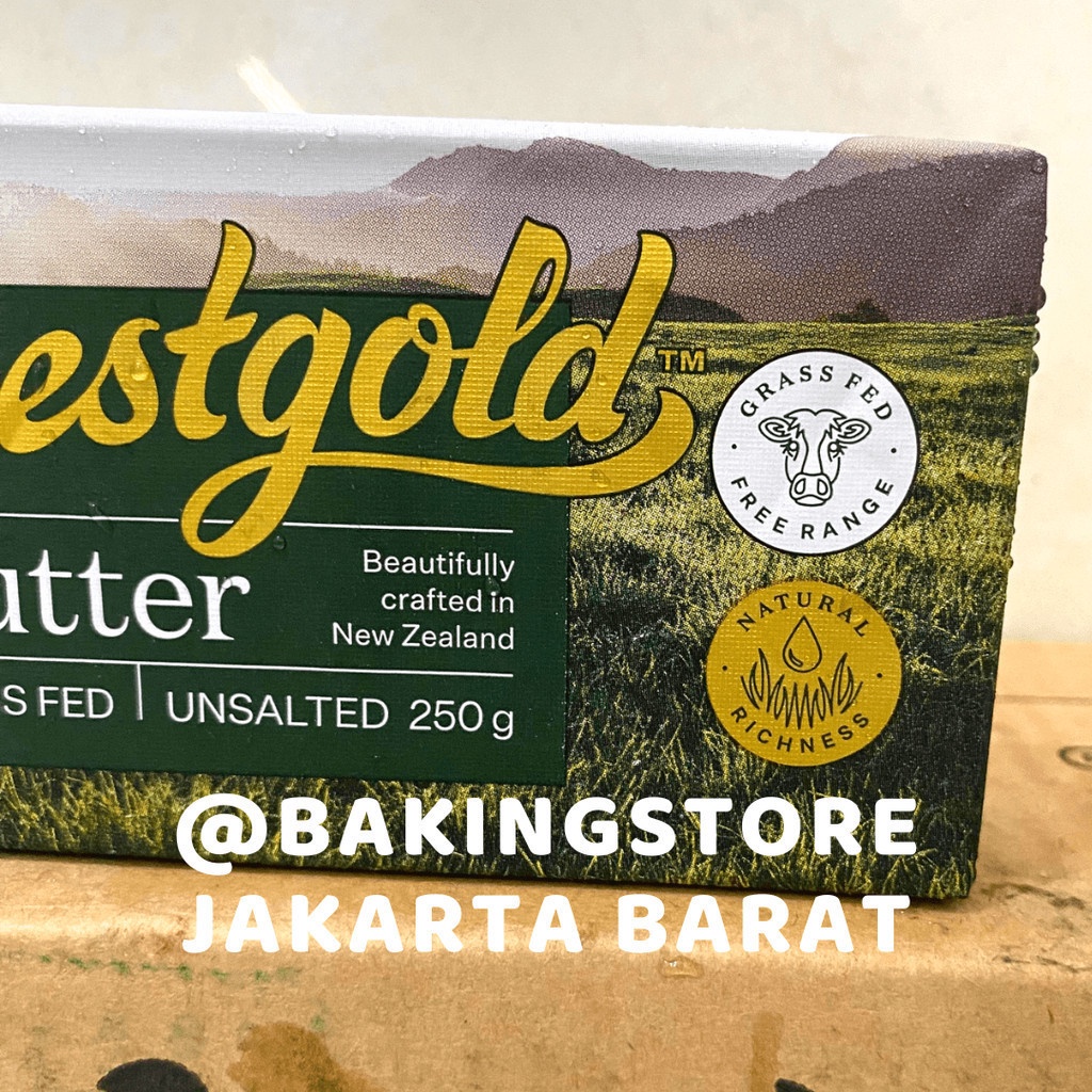 

Westgold Unsalted Butter 250G west gold 250 gram