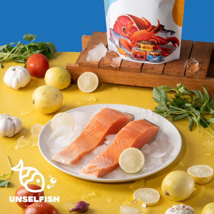 

Wild Caught Pacific Salmon Premium Sashimi Grade Fillet / Ikan Salmon Fillet Sashimi Grade - 200 gr