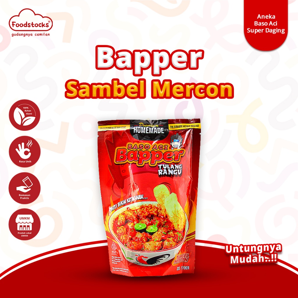 

Baso Aci Bapper Tulang Rangu Sambel Mercon Asli Bandung 220gr