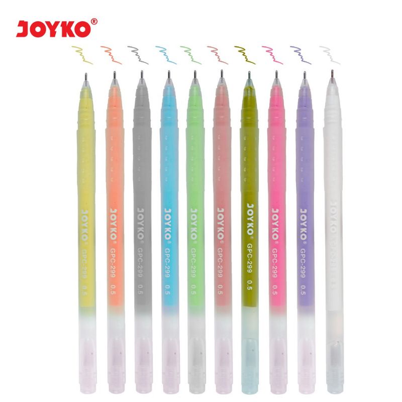 

Gel Pen Color 10 Warna Joyko GPC 299