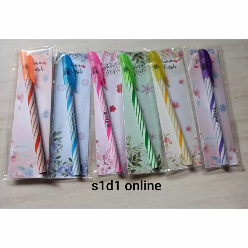 

(Isi 50Pcs) Souvenir Pernikahan Pulpen Ulir Kemasan Alas Shaby