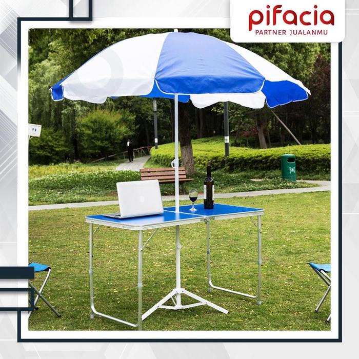[TENDA TAKJIL] PIFACIA Payung Jumbo 260 280 300 CM an Puasa Besar Lipat Anti UV Tenda Pantai Piknik