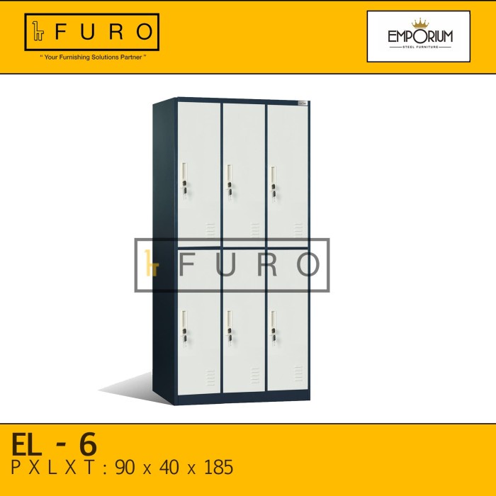 Locker Besi 6 Pintu EMPUM EL - 06 FURO