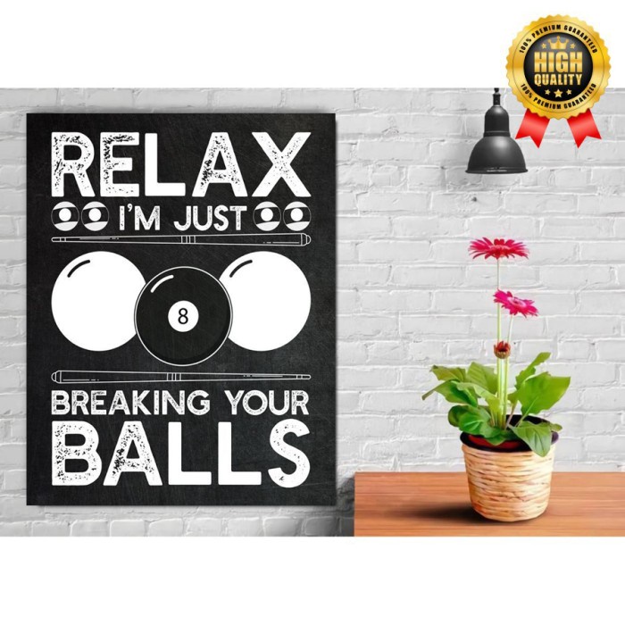 Terlaris Dekorasi HIASAN DINDING BILLIARD uk 30x40cm SALE