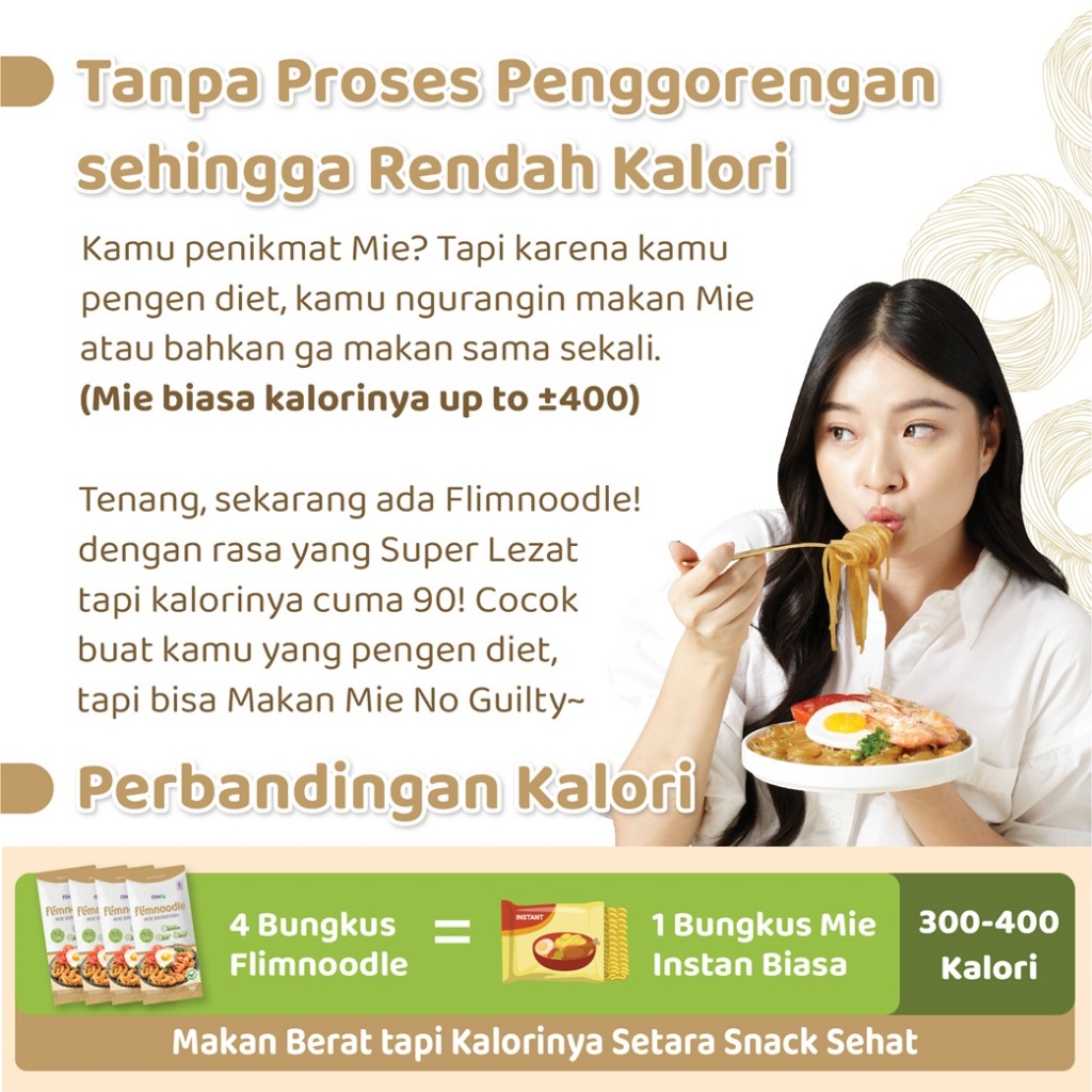 

Flimnoodle Mie Shirataki (Tanpa Proses Goreng) - 1 Box (isi 5 pcs)