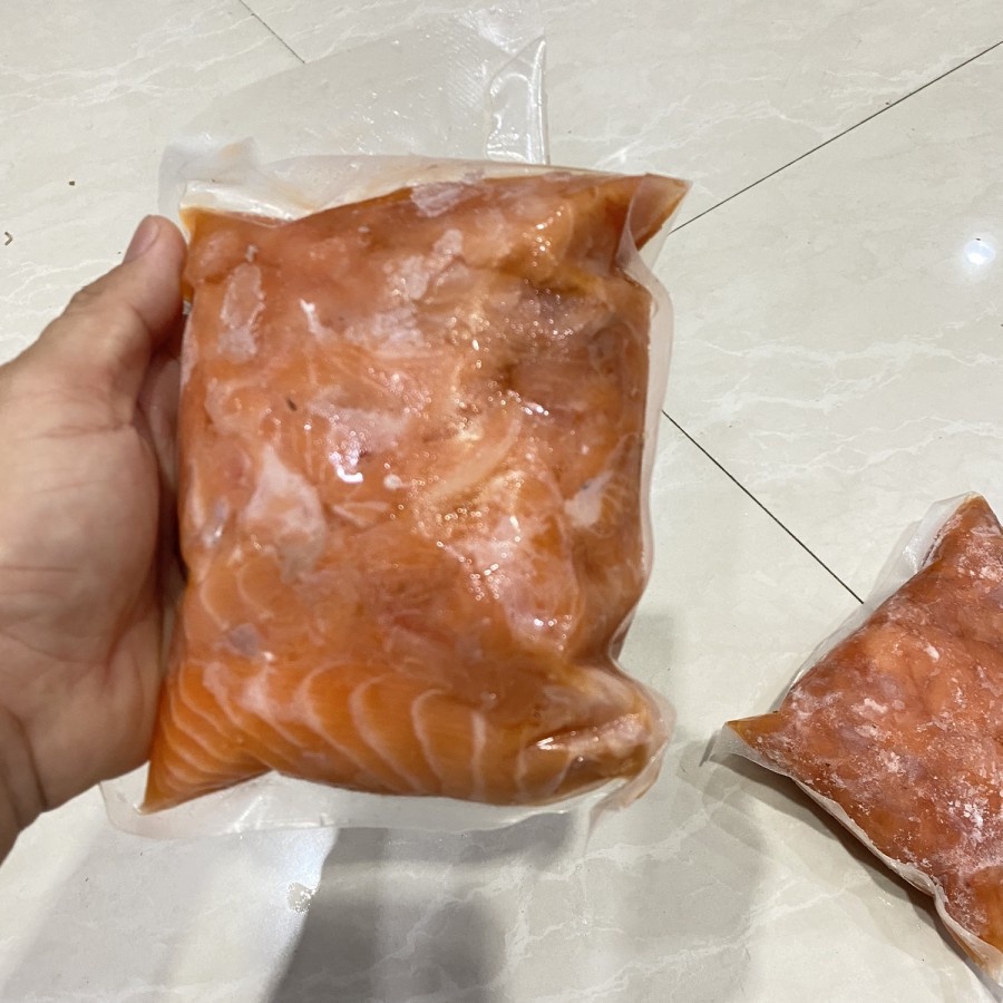 

Tetelan ikan salmon / scrap meat salmon fish kemasan 500 gram