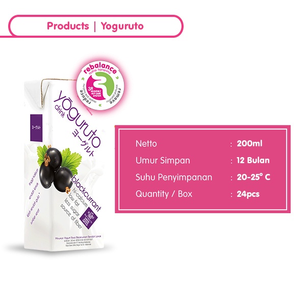 

Yogurt Heavenly Blush Yoguruto Strawberry, Peach, Blackcurrant, Plain [12Px180ml]