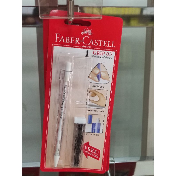 

pensil mekanik faber 07 plus isi blister