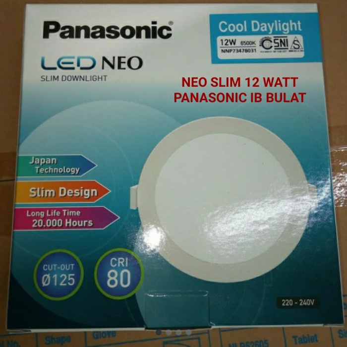 LED DOWNLIGHT PANASONIC NEO SLIM 12 WATT IB