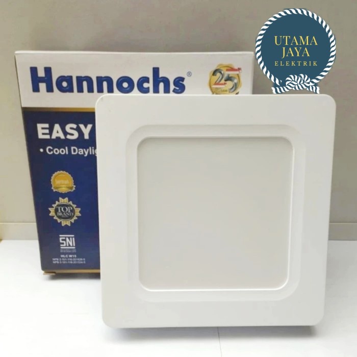 Lampu Downlight LED Tempel Kotak OB Outbow Hannochs Easy OBS 15 Watt