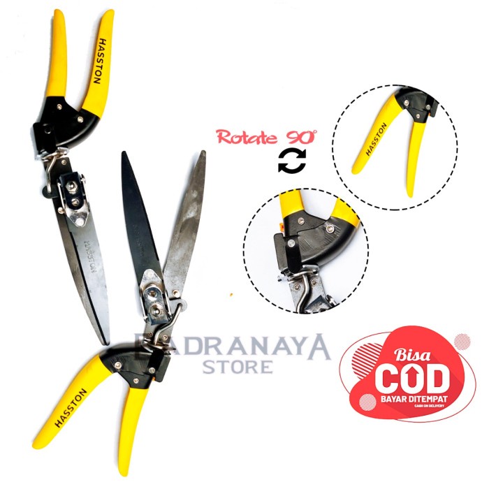 Jual [READY] Gunting Rumput Dahan Ranting Hasston 3 Posisi Hasston Gunting Besi