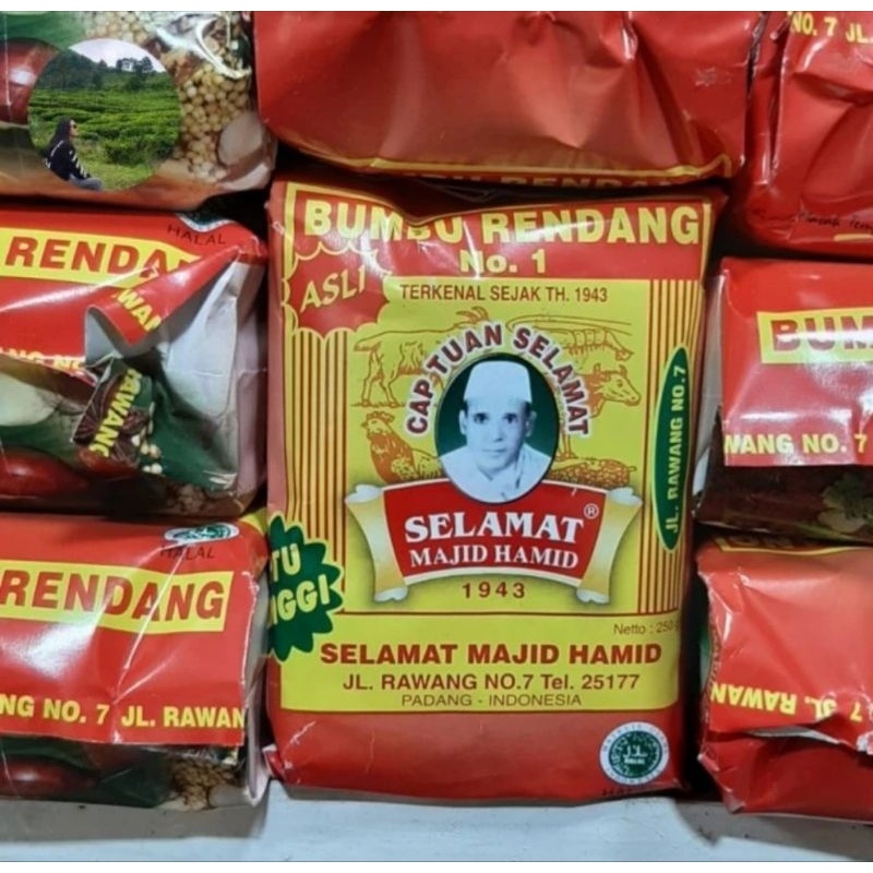 

Pemasak Rendang padang Asli racikan khusus Tuan Selamat Madjid Hamid @250gram