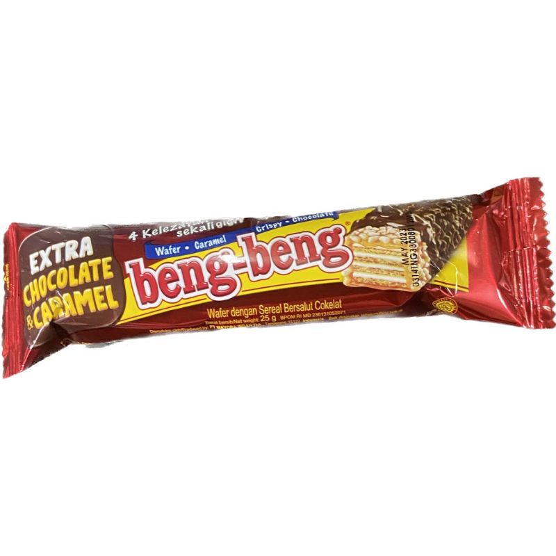 

HJ BENG BENG 1 DUS ISI 17 X 25GR, BENG BENG REGULER 1 DUS 17 PCS X 25 GRAM WAFER COKLAT KARAMEL