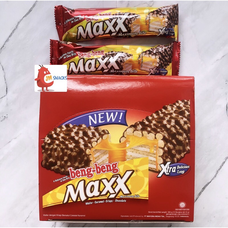 

HJ [PROMO!!] Beng Beng Maxx 1 Pak isi 12x32gr - wafer nikmat bengbeng enak diskon termurah