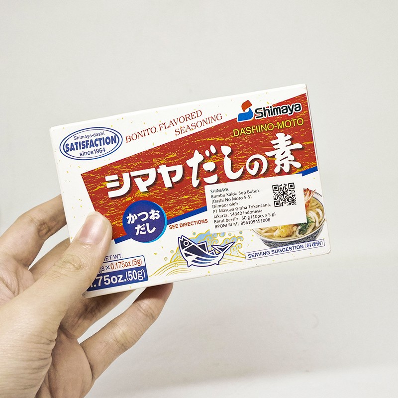 

SHIMAYA DASHI NO MOTO 50 GRAM ISI 10 PCS - BUBUK KALDU IKAN CAKALANG