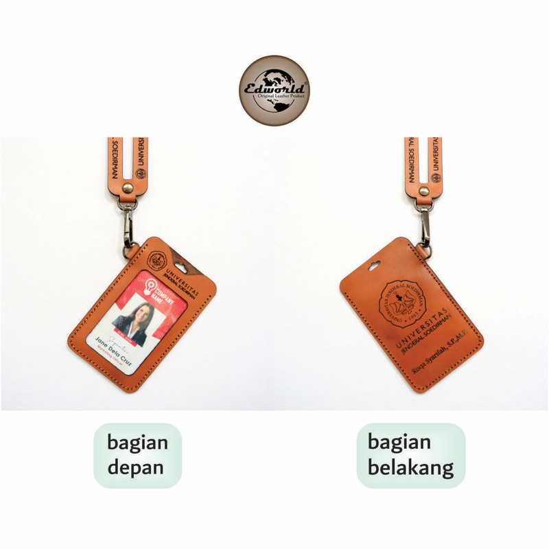 

Nametag Kulit Asli Custom Laser Cutting (Terlaris)