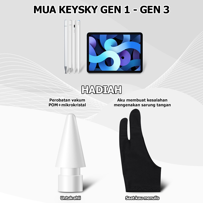Ready Keysky Stylus Pen Universal with Palm Rejection Active Stylus Capacitive Pencil for Xiaomi