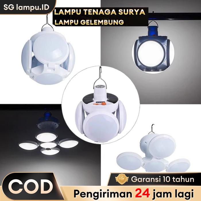 Garansi 10 TahunLampu Panel Surya, Lampu Sorot Surya untuk Outdoor, Lampu Sorot LED Super Terang,