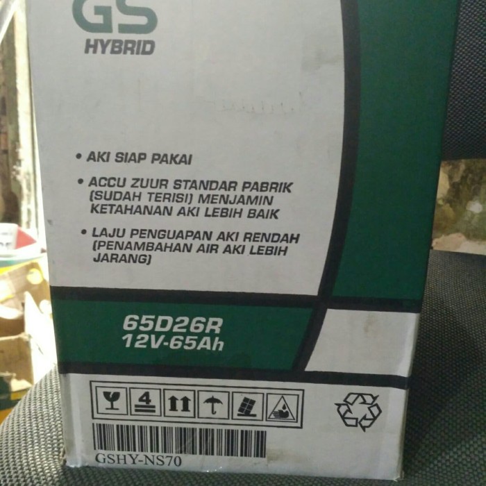 JTTOP AKI MOBIL / BATTERY GS ASTRA TYPE HYBRID NS70 12VOLT-65AMPER