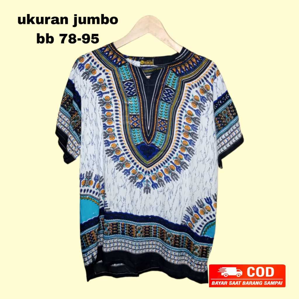 {{ Terlaris Baju Kaos Dashiki Jumbo Ld 130 / Kaos Jogja / Baju Kaos Harian / Kaos Pria Dan Wanita