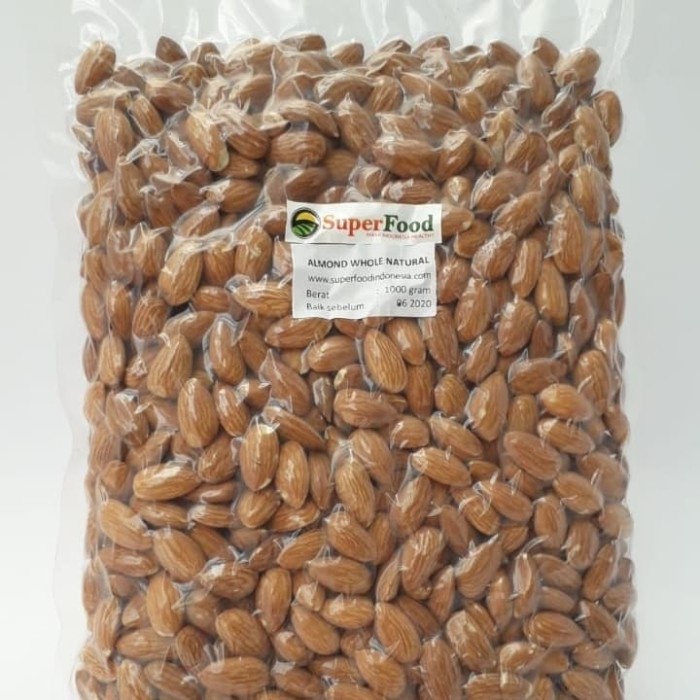 

Superfood Indonesia Almond Whole Natural 1Kg
