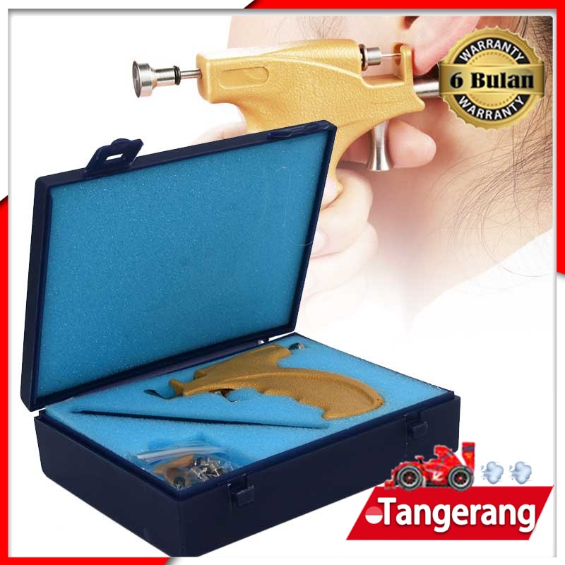 ACCMT- Alat Tindik Telinga Set Alat Tindikan Anting Hidung Pusar Alat Keamanan Tindik Telinga