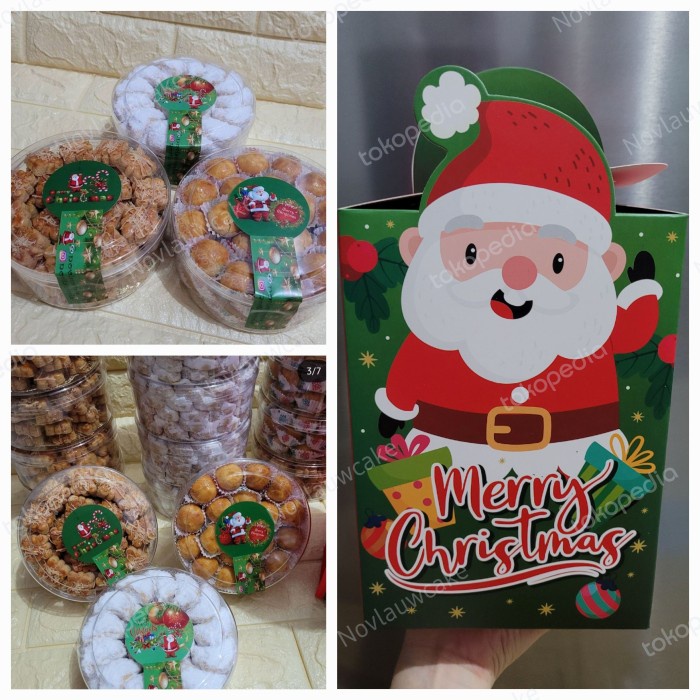 

Kue kering natal paket isi 3 (nastar/kastengel/p.salju) premium wisman