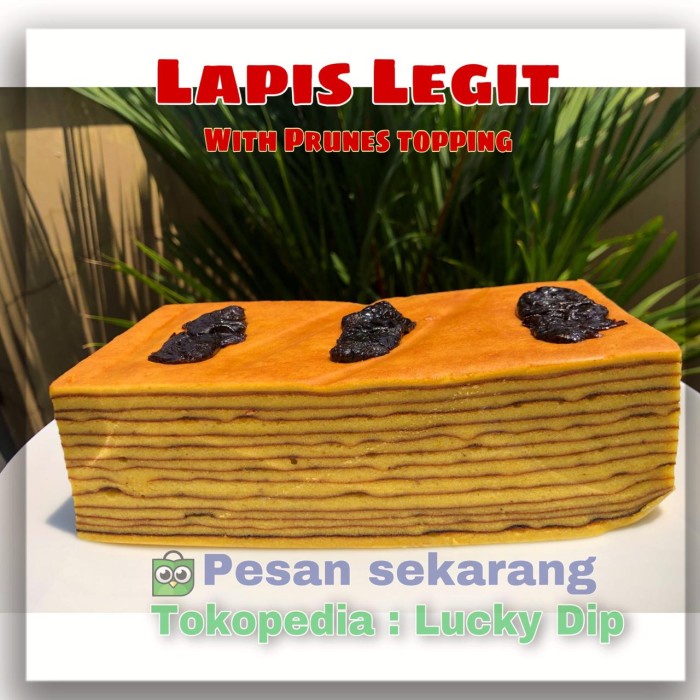 

Lapis Legit Lembut Enak Kue Arisan Oleh2 Ulang tahun Imlek Lebaran