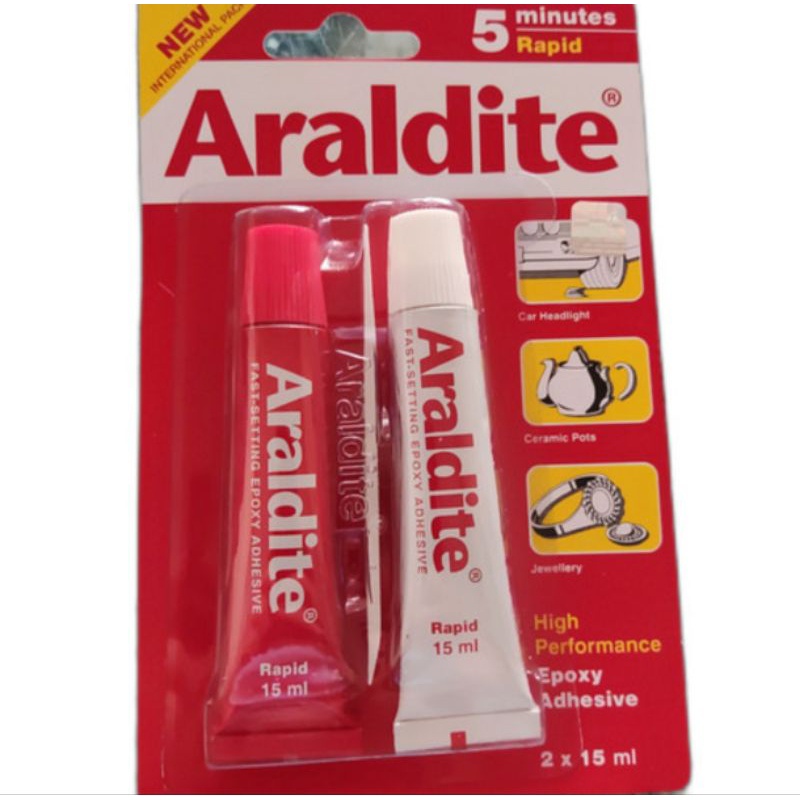 

Lem Araldite Merah 5 Menit - Lem Epoxy Besi