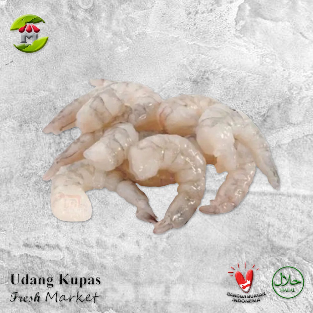 

[JAKTIM] Udang Kupas Vannamei Frozen Glazing Pack 450gr - 480gr