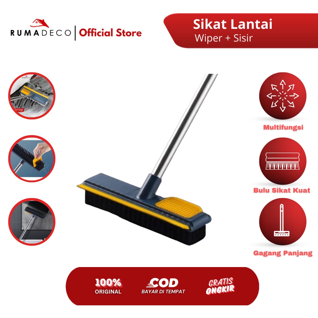 Grosir Rumadeco Sikat Wc Lantai Kamar Mandi Gagang Panjang Toilet Brush