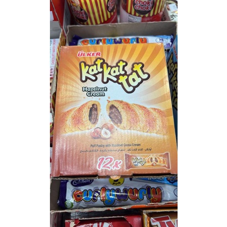 

HJ Kat Kat Tat Ulker Puff Pastry Chocolate Flavor isi 12pcs Custard Cream isi 12pcs