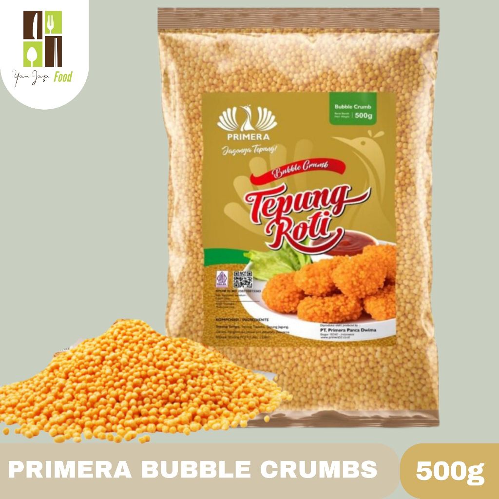

HJ Primera Bubble Crumbs / Tepung Roti / Tepung Bubble / Krispi Kemasan 500g / 200G