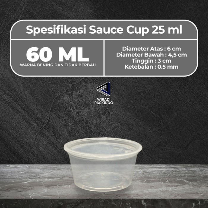 (Good) Cup Saos 60ml Tempat Sauce Saus Sambal