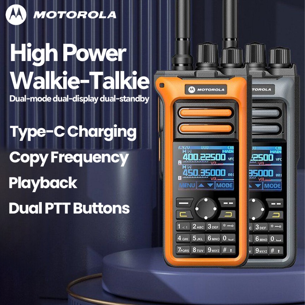 HT Mini Motorola GT10 Handy Talky Anak Walkie Talkie Jarak Jauh 20KM Frekuensi Salin Dual Band 20