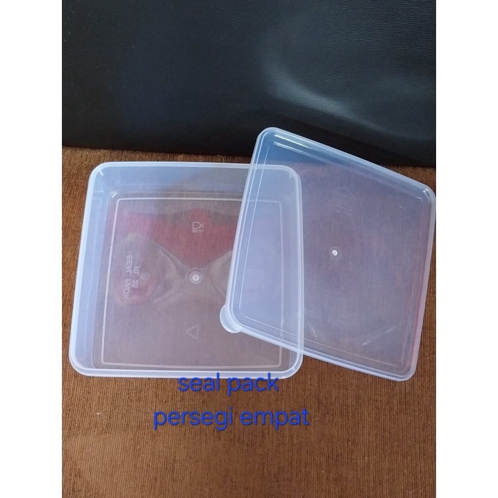 (Good) Kotak Sealware Kue Donat /Box Kue Persegi Plastik Transparan Tutup
