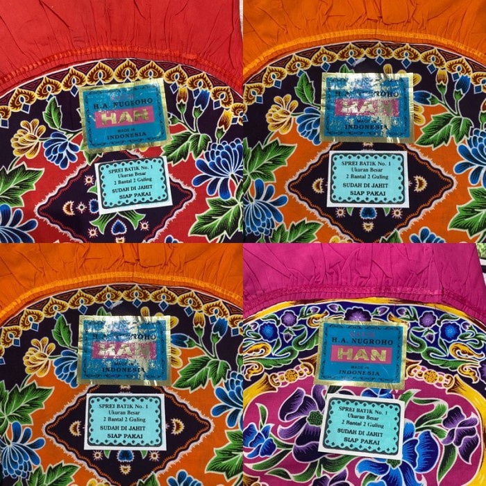 JTTOP OBRAL SPREI BATIK PEKALONGAN H.A NUGROHO SPREI BANTAL 2 180/160X200