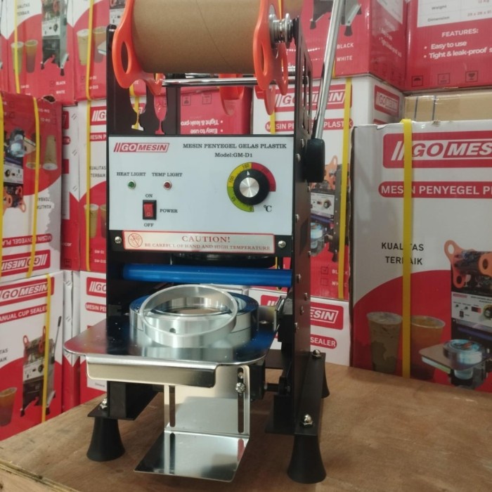 Unik Mesin Cup Sealer Go Mesin Black Gm-D1 (12Oz-22Oz)
