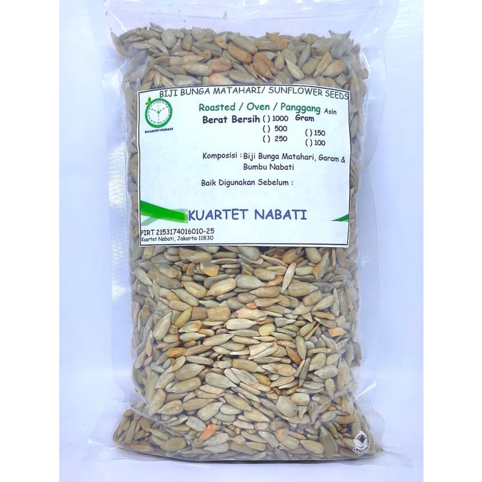 

1000gr Roasted Sunflower Seeds/ Biji Bunga Matahari Rasa ASIN - Oven - Matang - Panggang