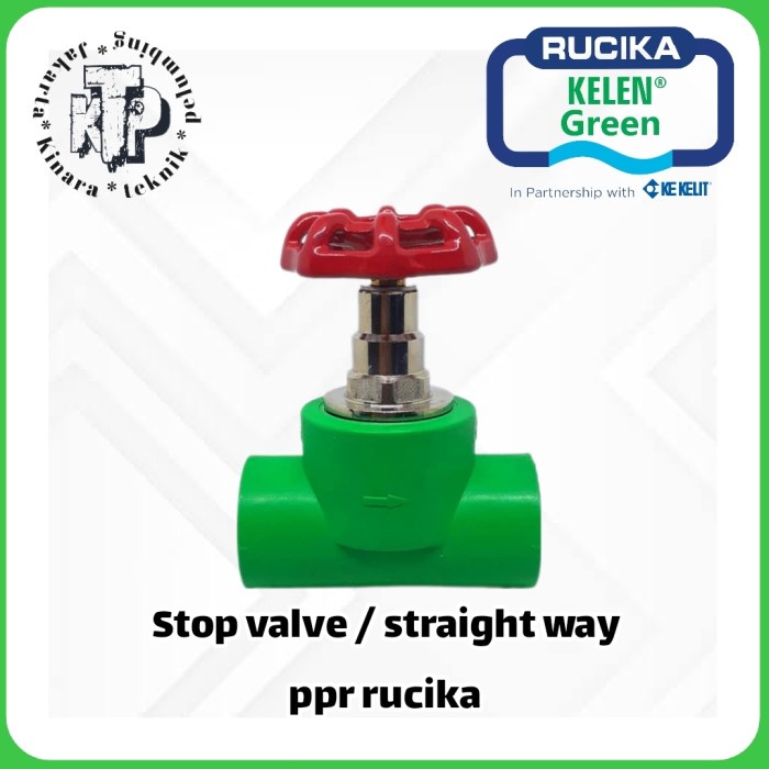 Jual [READY] STRAIGHT WAY VALVE PPR rucika GATE VALVE PPR