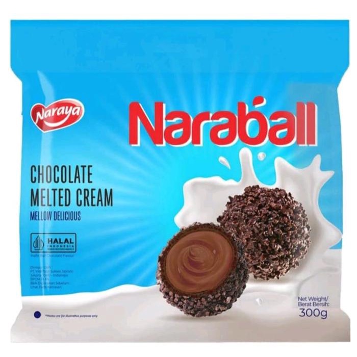 

Naraya NARABALL Wafer Ball Original Chocolate Strawberry Melted Cream 300g